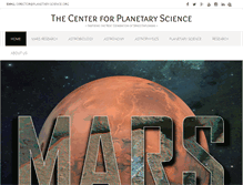Tablet Screenshot of planetary-science.org